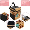 thumbnail image 2 of Easter Foldable Mini Trash Can Car Trash Can with Lid Leak-Proof Hanging Storage Bag for Car, 2 of 6