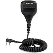 Retevis 2 Pin Remote Speaker Mic for Retevis RT22/RT27/H-777/RT-5R/RT1/RT3/RT8 Kenwood TYT Baofeng UV5R Wouxun Two Way
