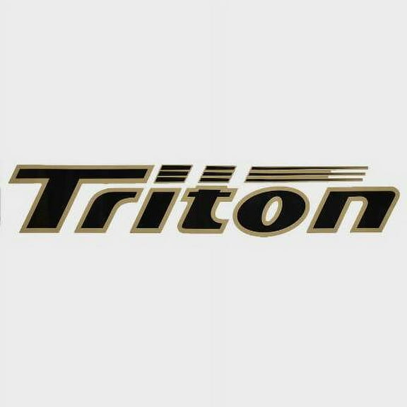 Triton Boat Decal Sticker 7604030 | Black Tan Logo