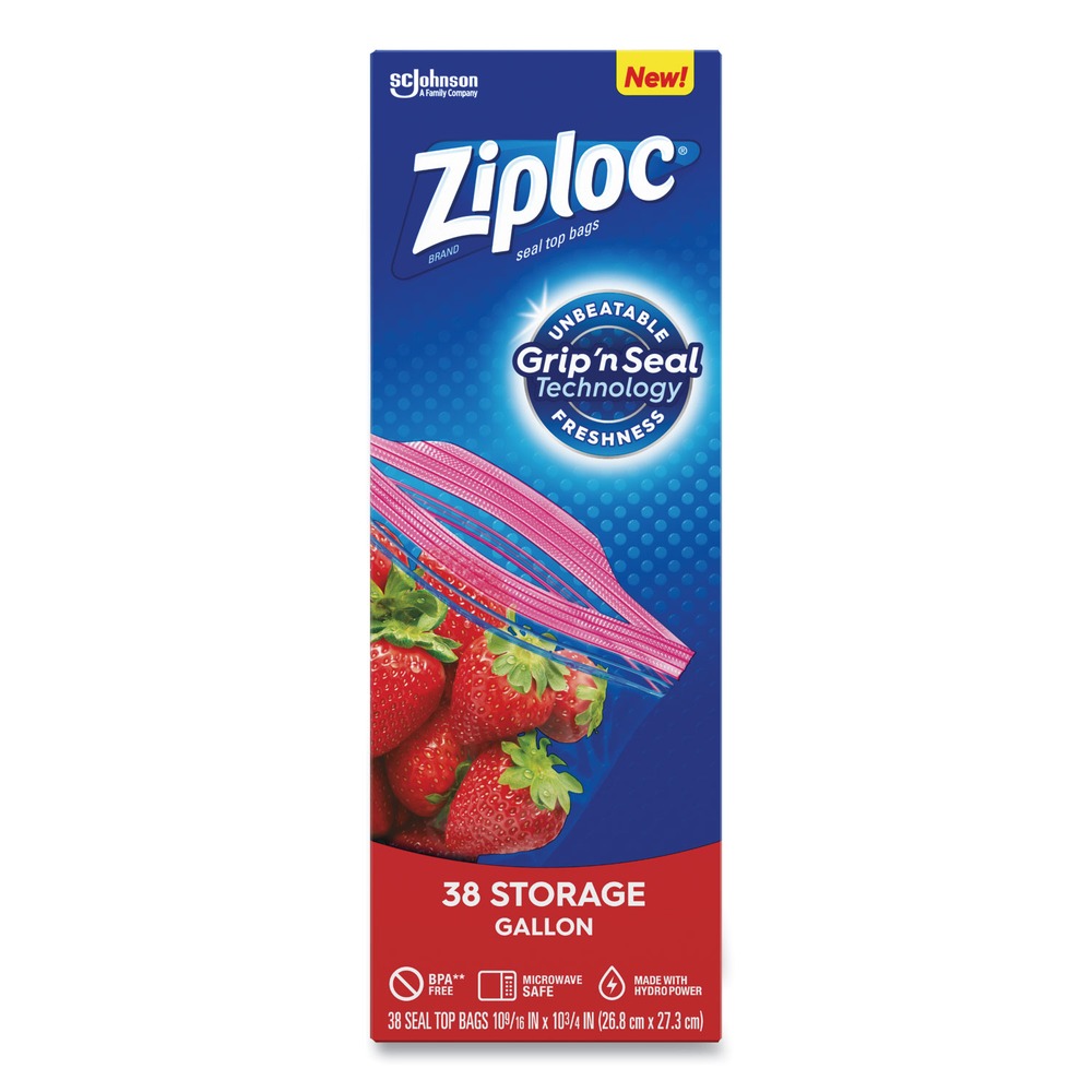 Ziploc® Brand Storage Gallon Bags, Large Storage Bags for Food, 38 Count - image 4 of 5