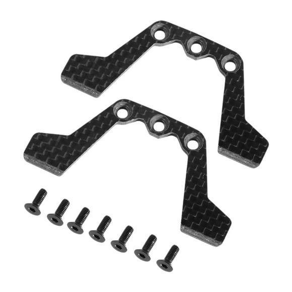 Yinanstore Carbon Fibre Down Droop Plate Set, Lower Arm Stopper Plate 1:10 Universal Carbon Fiber Droop Plate, Sagging Swing Plates Parts