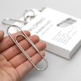 thumbnail image 4 of shiyou-14 PCS 4 Inch (100mm) Extra Large Paper Clips Silver Rust Resistant Metal Strong Jumbo Paperclips for Office School Documents, 4 of 4