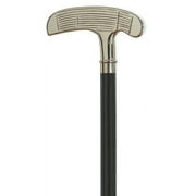 Palmer Golf Putter Replica Walking Cane. Imported From Italy. Handle is Nickel Plate Over Resin. An Enjoyable Walking Stick for Any Golfer!