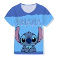 thumbnail image 1 of Camiseta Bebé Niña LiloStitch Estampado de dibujos animados Moda Verano Casual Niños Manga corta Diseño estético Top Niños Tshirt140 Gao Jinjia LED, 1 of 2