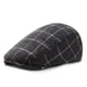 thumbnail image 1 of Sombrero Gatsby Newsboy con gorra plana en mezcla de lana a cuadros para hombre, 1 of 1