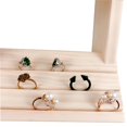thumbnail image 4 of 2 Piezas De Maciza Organizador De Joyería Estante Pantalla Pendientes Collares Soporte Titular, 4 of 7