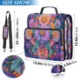 thumbnail image 2 of FORMRS Zipper Binder with Shoulder Strap 2-inch Ring 500 Sheet Capacity File Bag, Light Purple Flowers, 2 of 5