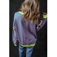 thumbnail image 2 of Casual Rugby Football Graphic Sweatshirt with Colorblock Edges and Sequins - [ZhiHiMeRi] | (US 16-18)XL, 2 of 6