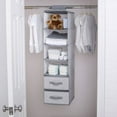 thumbnail image 5 of Delta Children 6-Shelf Hanging Storage Unit with 2 Drawers, Grey, 5 of 5