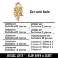 thumbnail image 2 of Bundle of Wild Roses Wood Mini Charms Shapes DIY Craft Jewelry - With Hole - 30mm (6pcs), 2 of 7