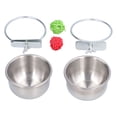 thumbnail image 2 of Cuenco De Agua, Comedero Para Loros De Acero Inoxidable, Seguro Y Duradero Para Animales Pequeños, 2 of 7