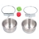thumbnail image 1 of Comedero para loros Jadeshay de acero inoxidable 3.9 pulgadas, 1 of 8
