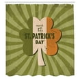 thumbnail image 3 of Ambesonne Colorful Shower Curtain, St. Patricks Day, 69"Wx84"L, Olive Green, 3 of 5