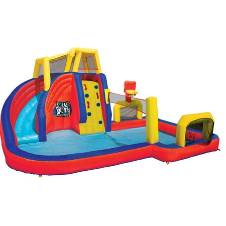 banzai hydro blast inflatable water park with slides and water cannons reviews