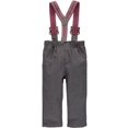 thumbnail image 2 of Little Lad Baby Boys 0-9 Months Woven Suspender Pant Set (Grey 0/3 Months), 2 of 2