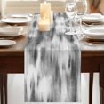 thumbnail image 3 of Table Runners 90 Inches Long Dress Scarves, Grey Ombre Farmhouse Coffee/Dining/Kitchen Table Runner for Living Room, Vintage Simple Abstract Gradient Mottled 13x90 Inch, 3 of 9