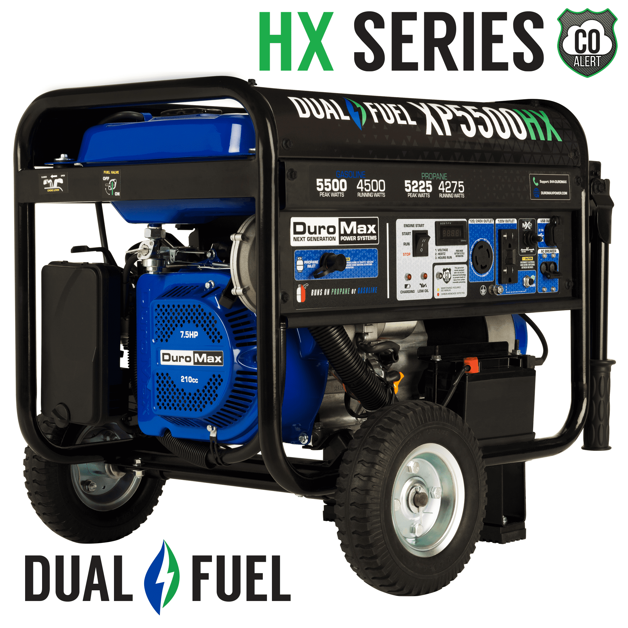 DuroMax XP4400E 4 400 Watt 7.0 HP OHV 4-cycle Gas Powered Portable Generator Wit for sale online 
