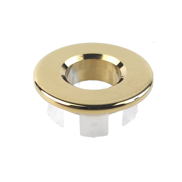 Naiovety Reemplazo de anillo de cubierta de desbordamiento de fregadero Vintage para baño, hogar, Hotel, lavabo, agujero, tapa redonda de Accesorios de baño Latón