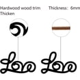 thumbnail image 3 of Love Sign Wood Cutout Black Wooden Love Wall Decor Letters Laser Cut Art Unfinished Rustic Decorative DIY for Front Door Home Living Room Farmhouse Decoration Wreath Gift 7.6 x 4.7 Inch, 3 of 7