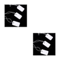 thumbnail image 1 of ZLight 90 Pieces Marking Tag Hang Tags Portable with Elastic String Attached Writable Designing Size for Clothing Displaying Usage TLX-10 2Set, 1 of 6