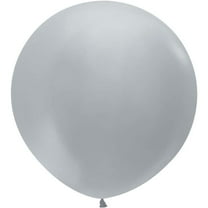 36 inch Sempertex Metallic Silver Latex Balloons (2 Pack) - Party Supplies Decorations