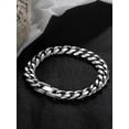 thumbnail image 3 of New Width 8MM/10MM 316L Stainless Steel Cuban Chain Bracelet Fashion Men's Accessories Birthday/Christmas Gift 18/20/22CM GC, 3 of 6