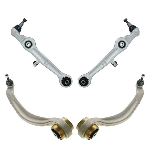 TRQ Front Lower Control Arm Ball Joint Forward Rearward Set Kit for Audi A4 S4 PSA65874