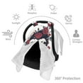 thumbnail image 3 of Car Seat Cover Baby - Gothic Skulls And Roses Breathable Infant Car Seat Cover for Baby Carseat, Lightweight Comfort Baby Essentials Must Haves Newborn Stuff for Girl Boy, 3 of 7