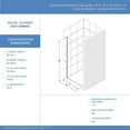 thumbnail image 5 of DreamLine Alliance Swing BG 28 in. W x 66 in. H Semi-Frameless Swing Shower Door in Matte Black and Clear Glass, 5 of 5