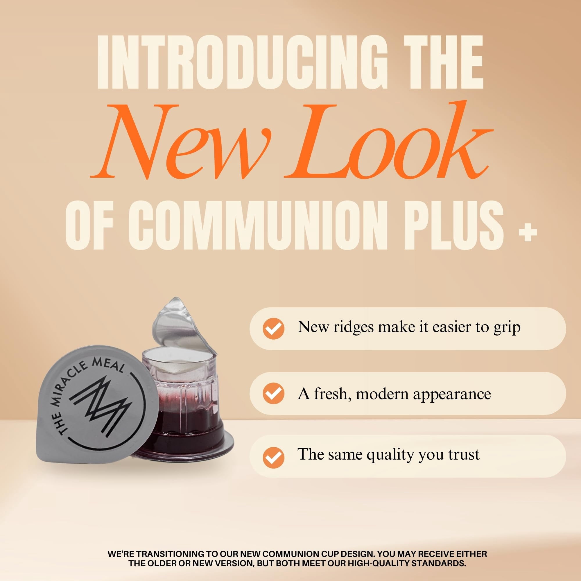 Discovery Products USA Pre-filled Communion Plus , Cups with Wafer Grape , Box of  100