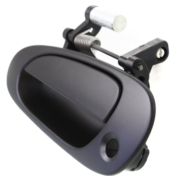 Exterior Door Handle Compatible with 2002-2005 Honda Civic Front, Driver Side 2-Door, Hatchback Smooth Black