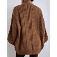 thumbnail image 3 of Womens Oversized Cardigan Sweaters Fall Winter Lightweight Soft Knit Cardigan Open Front Button Outwear Coats, 3 of 6