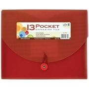 Paris Business Products 00872 DocIt Expandable File 13 Pocket 8.5x11 Asst