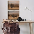 thumbnail image 4 of Stupell Industries Scattered Bison & Farmland Animals & Insects Painting Brown Floater Framed Canvas Art Print Wall Art, 31 x 25, Set of 2, 4 of 10