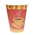 thumbnail image 3 of VeZee 12 Oz Disposable Heaven Poly Paper Durable Hot Cup with White Hinged Tab Lids For Hot/Cold Drink, Coffee Cups, Tea, Cocoa, Travel, Hot Chocolate, Chai, Latte & Hot Soup|4000CT, 3 of 6