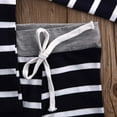 thumbnail image 6 of Bagilaanoe 2pcs Newborn Baby Girl Boy Long Pants Set Striped Print Long Sleeve Tops + Trousers + Hat 6M 9M 12M 18M Infant Casual Outfits, 6 of 6