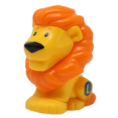 Replacement Part for Collectible Fisher-Price Little People Alphabet Fun Zoo Safari Farm Playset JGR92 - Replacement Letter L Yellow and Orange Lion Figure