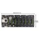 thumbnail image 5 of Btc-D37 Placa Base Para Minería Sin Elevador 8 Gpu Bitcoin Crypto Etherum Mining Set Con 4Gb Ddr3 1600Mhz Ram 1037U 128Gb Msata Ssd Cable De Alimentación sonducket EL012466-00, 5 of 6
