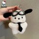 thumbnail image 2 of Cute Sanrio Keychain Plush Pochacco Car Keyring Doll Cartoon Bag Pendant Pochacco Bow Blush Accessories Toy Kid Christmas Gift, 2 of 5
