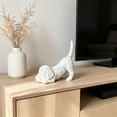 thumbnail image 2 of UJMNHYGT 3D Printed Knick Knacks Figurine Modern Desktop, Geometric Resin Sculpture 5.11 Inch for Home Decor, Minimalist Bookshelf Desk Accent for Office Bedroom Study Desktop Ornament, 2 of 5