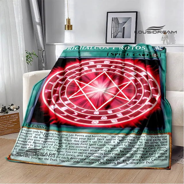 ¡Anime clásico YU GI OH! Manta estampada para pícnic, cálida, bonita manta para cama, suave y cómoda, manta de viaje para el hogar