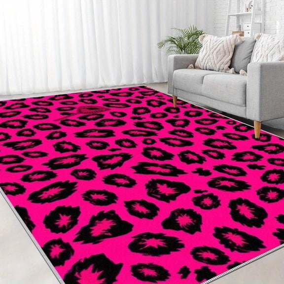 4'x6' cute carpet non slip carpet pad area rug living room plush area rug retro area rug