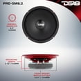 thumbnail image 3 of Altavoz DS18 PRO-SM6.2 Slim 6.5" 400 W 2 Ohms IP66 Rojo, 3 of 7