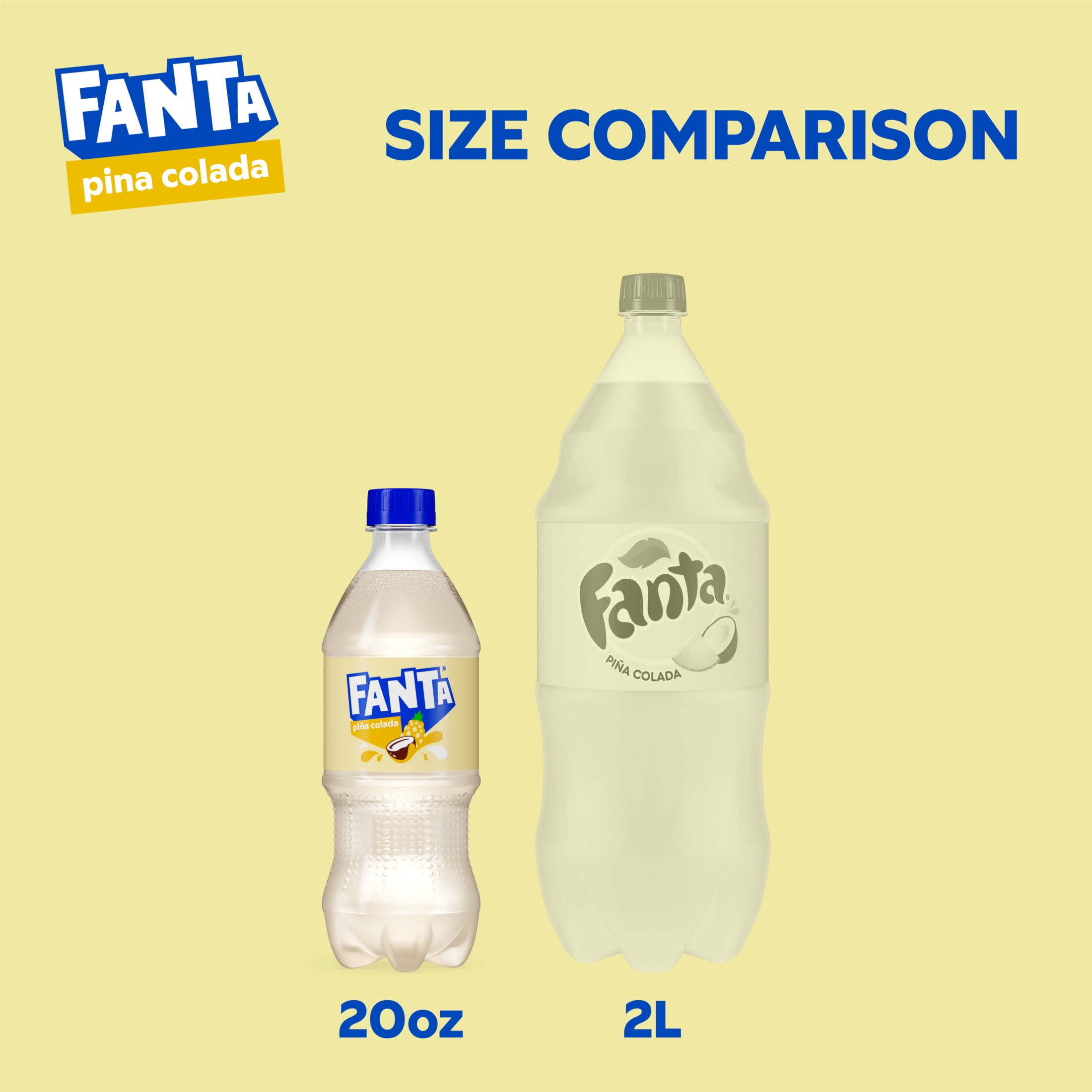 Fanta Pina Colada Soda Pop, 20 fl oz Bottle