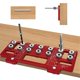 thumbnail image 4 of Kit de plantilla para perforar y localizar manijas de gabinetes, guía de perforación para puertas de cajones de carpintería, bricolaje, rojo, 4 of 5