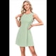 thumbnail image 1 of Vestido Mini de Fiesta con Cuello Redondo y Mangas , Verde , Talla XXL, 1 of 6