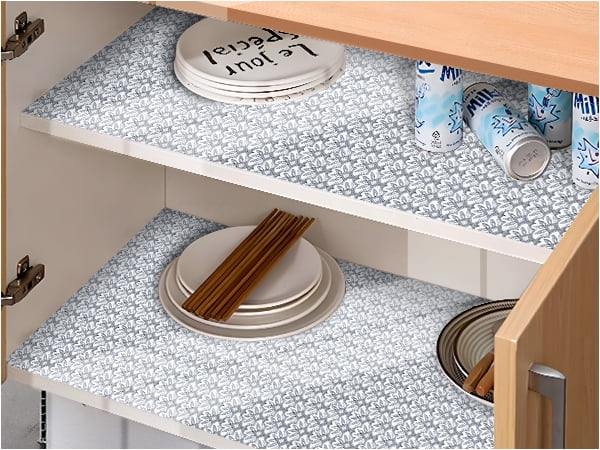 RAY STAR Shelf Liner Non Slip 18x96 Inch, Non Adhesive Drawer Liner, Waterproof Shelf Liners for Kitchen Cabinets