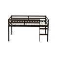 thumbnail image 7 of Harper & Bright Designs Full Size Loft Bed with Ladder, Wooden Loft Bed Frame with Strengthened Slats for Bedroom, Espresso, 7 of 7