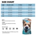 thumbnail image 6 of Pofeuu Sea Swimming Corgi Print Men's Muscle T-Shirt, Sleeveless, Muscle Tank, Classic Muscle Tee Top For Men Casual Sleeveless Muscle T-Shirt Trendy Clothes-XX-Large, 6 of 7