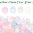 thumbnail image 2 of Uxcell 600-Pack Silk Artificial Flower Rose Petals, 1.38x1.38 Inch Silk Rose Petals for Wedding[Pink,White,Blue,Cream], 2 of 6
